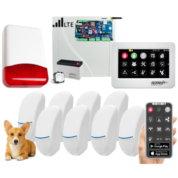 ZESTAW ALARMOWY ROPAM NeoLTE-IP-PS-SET 8x BINGO Plus TPR-4WS-P POWIADOMIENIE GSM
